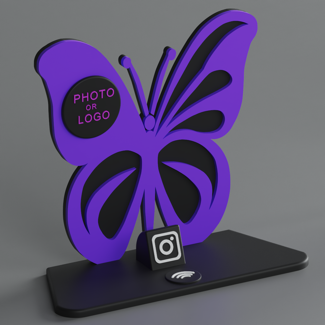 FlutterLink Stand – Midnight Bloom Edition