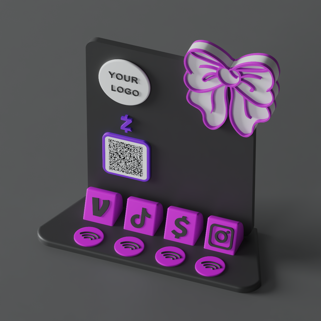 HaloBow Stand – Ultraviolet Edge Edition