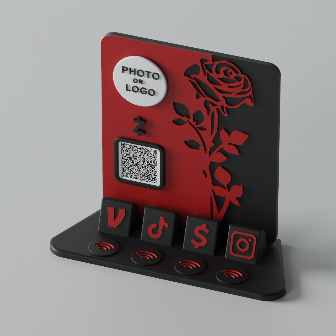 RoseRift Stand – Crimson Thorn Edition