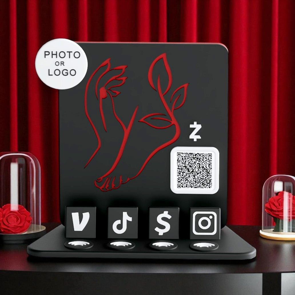 NailBloom Stand – Rouge Noir Edition