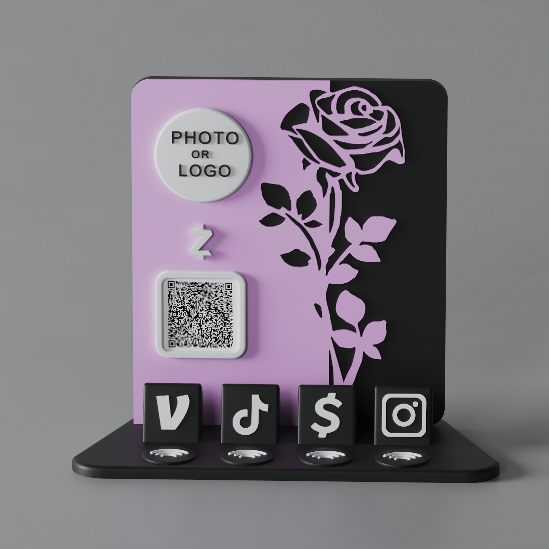 RoseRift Stand – Lavender Venom Edition