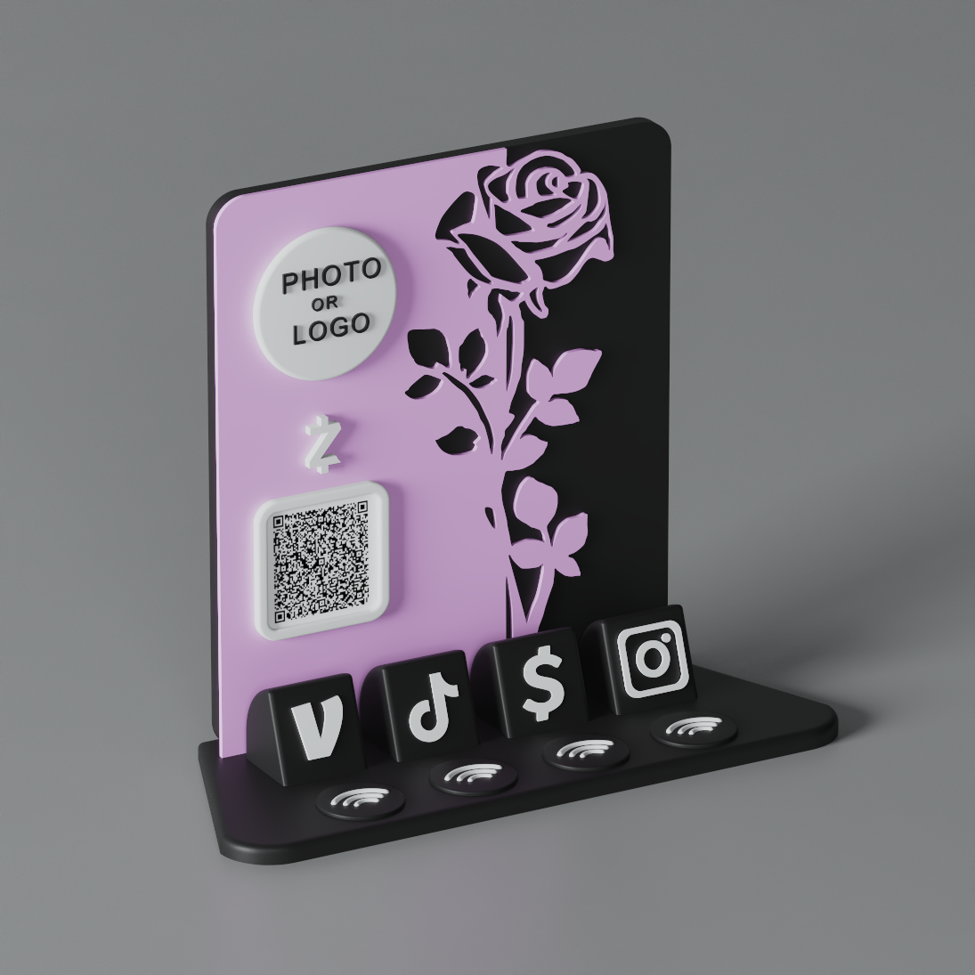 RoseRift Stand – Lavender Venom Edition