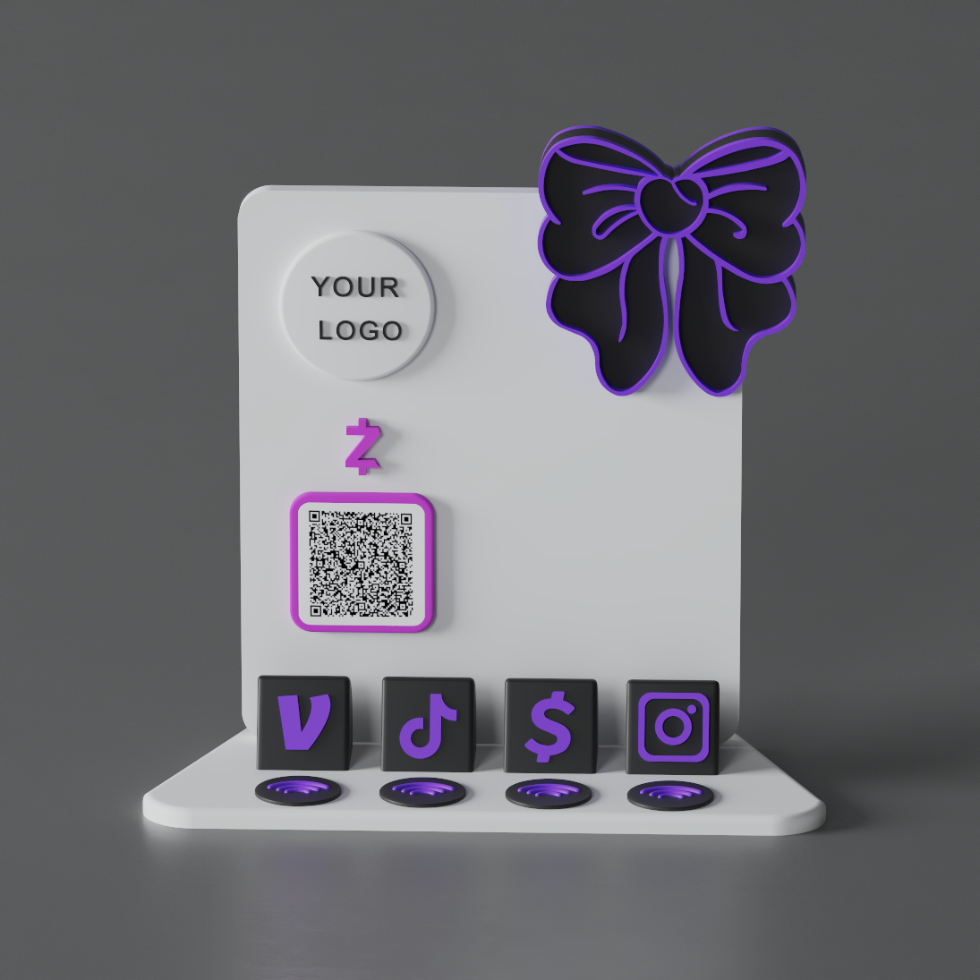 HaloBow Stand – Purple Sugar Edition