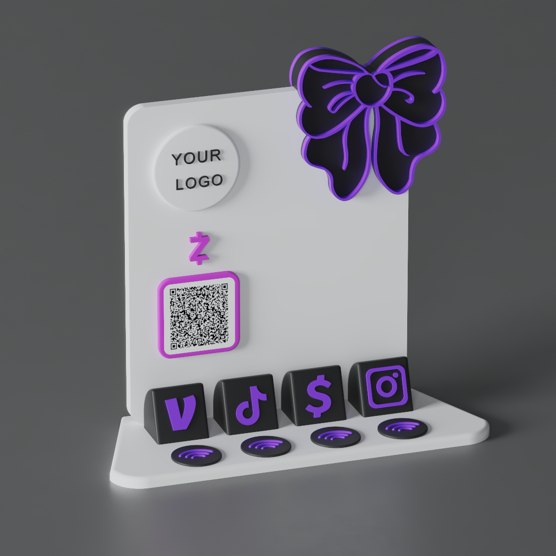 HaloBow Stand – Purple Sugar Edition