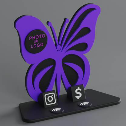 FlutterLink Stand – Midnight Bloom Edition