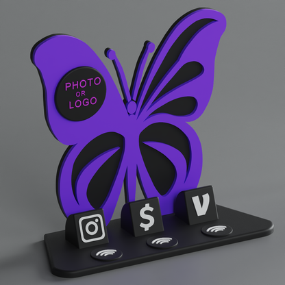 FlutterLink Stand – Midnight Bloom Edition
