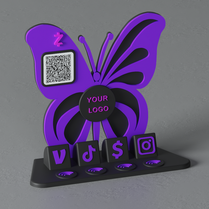 FlutterLink Stand – Midnight Bloom Edition