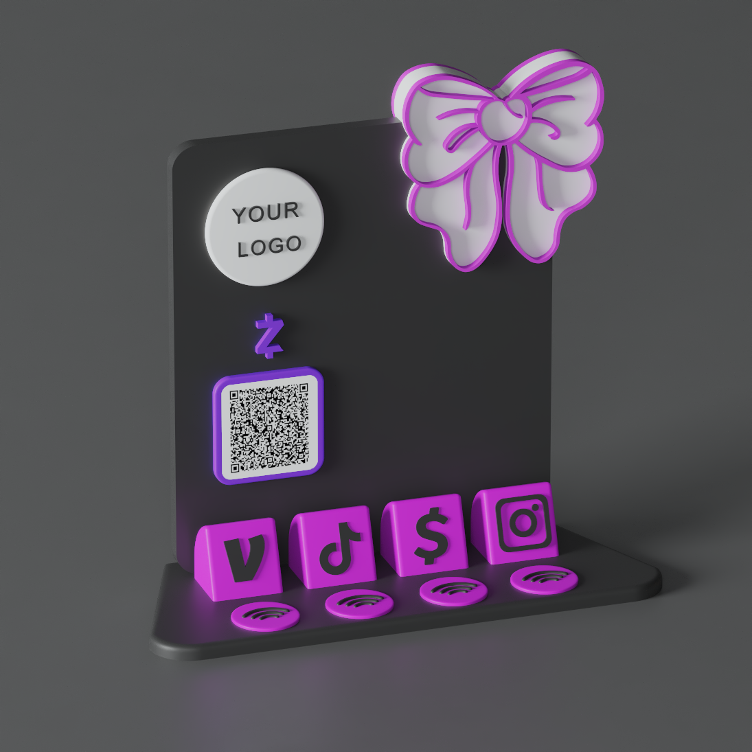 HaloBow Stand – Ultraviolet Edge Edition