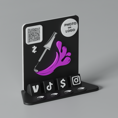 PolishPop Stand – Violet Drip Edition