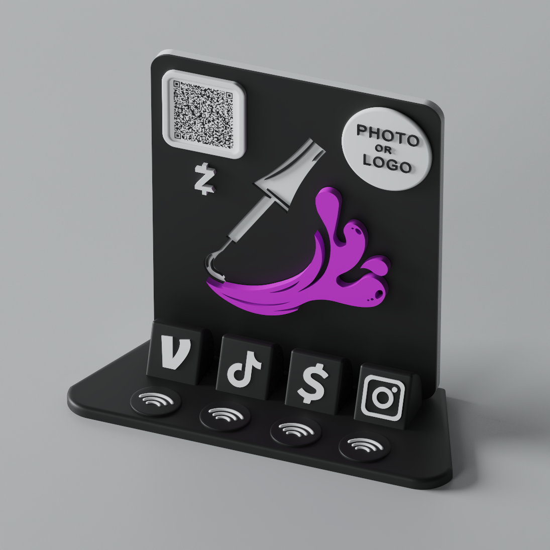 PolishPop Stand – Violet Drip Edition