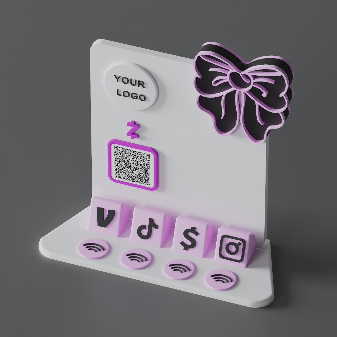 HaloBow Stand – Blush Milk Edition