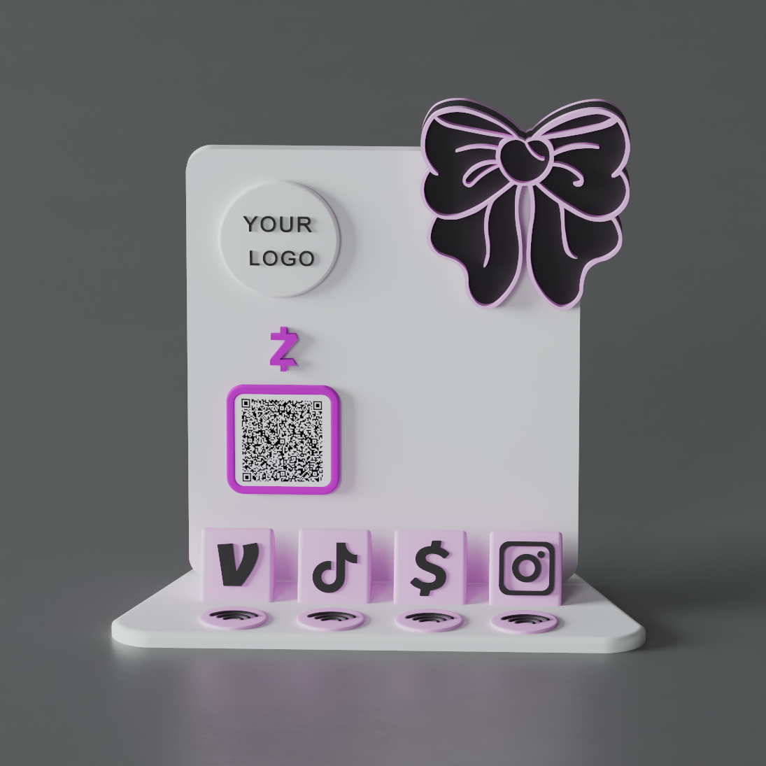 HaloBow Stand – Blush Milk Edition