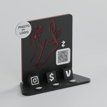 NailBloom Stand – Rouge Noir Edition