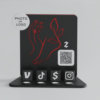 NailBloom Stand – Rouge Noir Edition