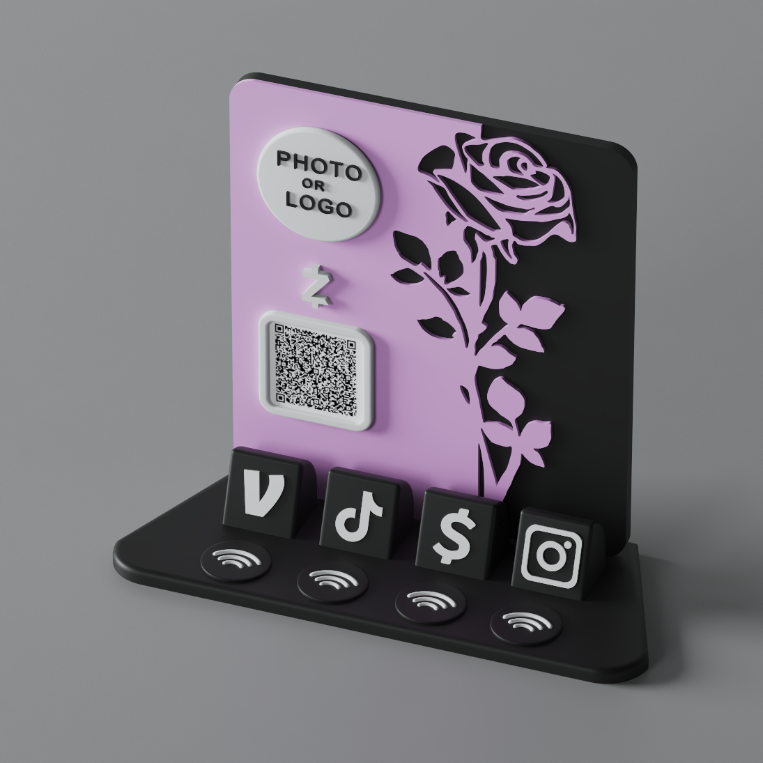 RoseRift Stand – Lavender Venom Edition