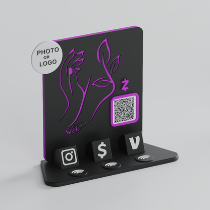 NailBloom Stand – Velvet Orchid Edition