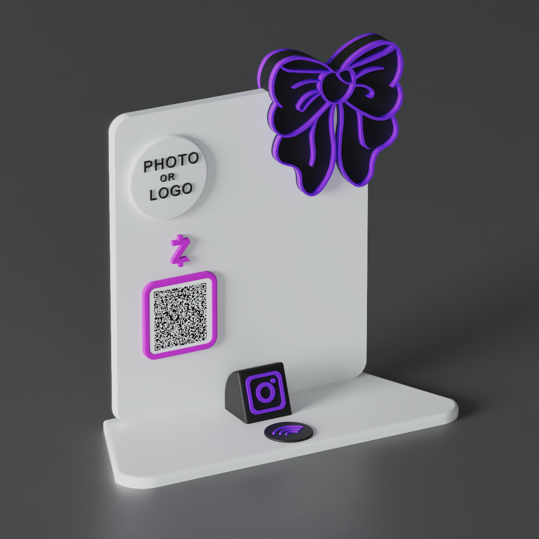 HaloBow Stand – Purple Sugar Edition