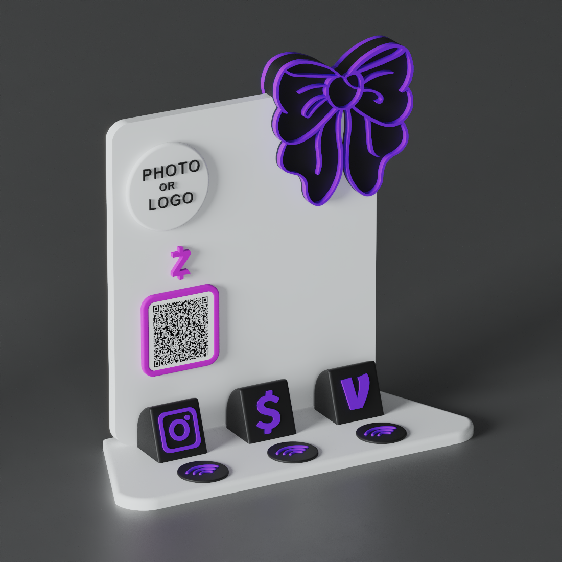 HaloBow Stand – Purple Sugar Edition