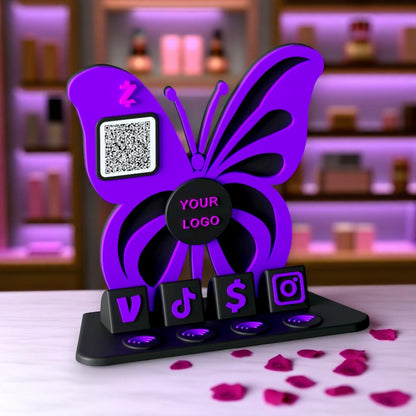 FlutterLink Stand – Midnight Bloom Edition
