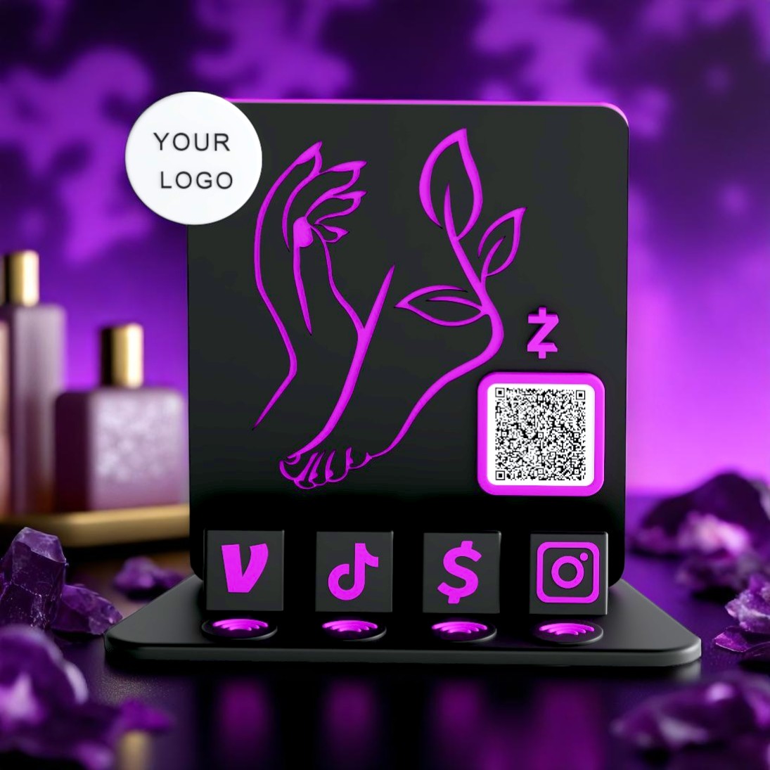 NailBloom Stand – Velvet Orchid Edition